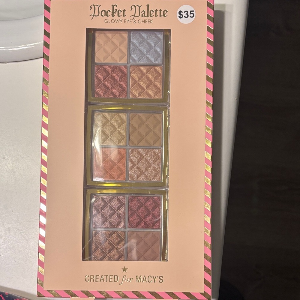 Macy's Pocket Palette Glow Eye & Cheek Set - Pink, Gold, Brown